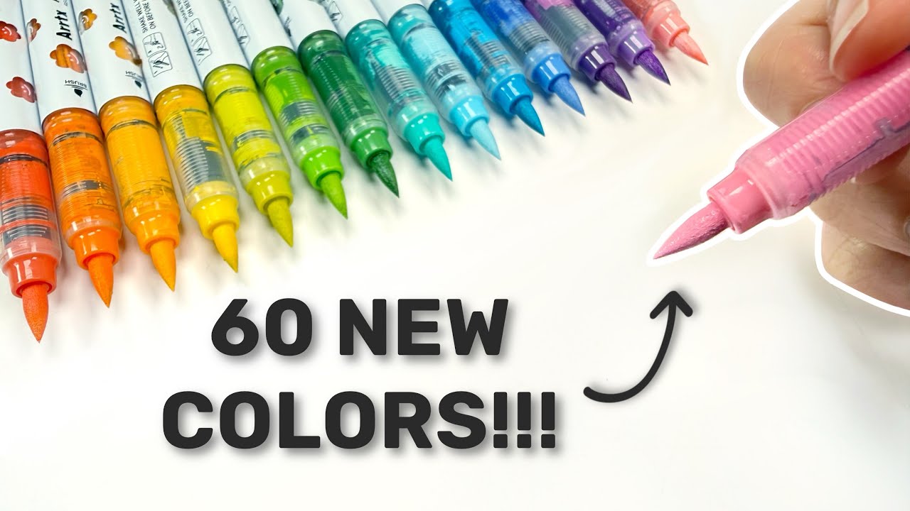 Arrtx Just Dropped 60 NEW Liquid Acrylic Markers and I'm Obsessed - YouTube