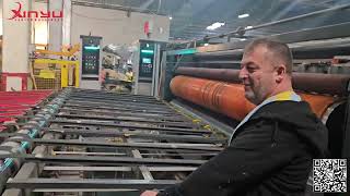 XY-ADS-5000MM Jumbo model auto double gantry stacker machine (work for printer slotter die-cutter)