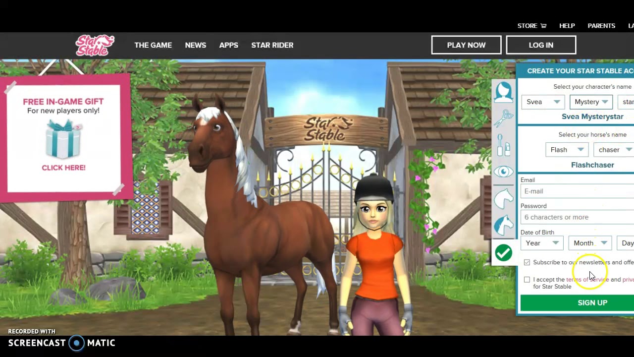 star stable login to play now