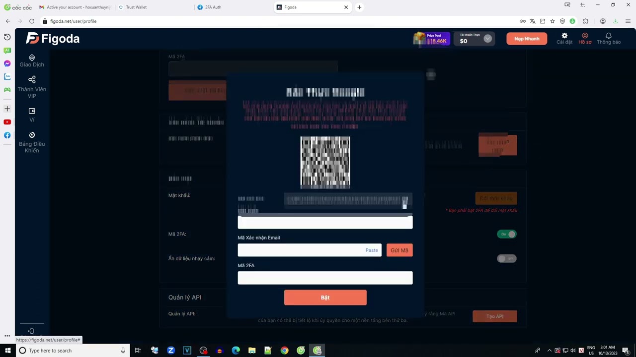 Cách bật 2FA cho sàn Figoda - Hướng dẫn chi tiết và dễ hiểu
