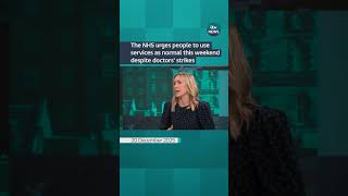 The NHS urges people to use services as normal this weekend despite doctors’ strikes #itvnews #news