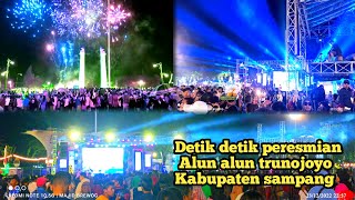 Detik detik peresmian alun alun kota sampang yang di meriahkan oleh nabila maharani
