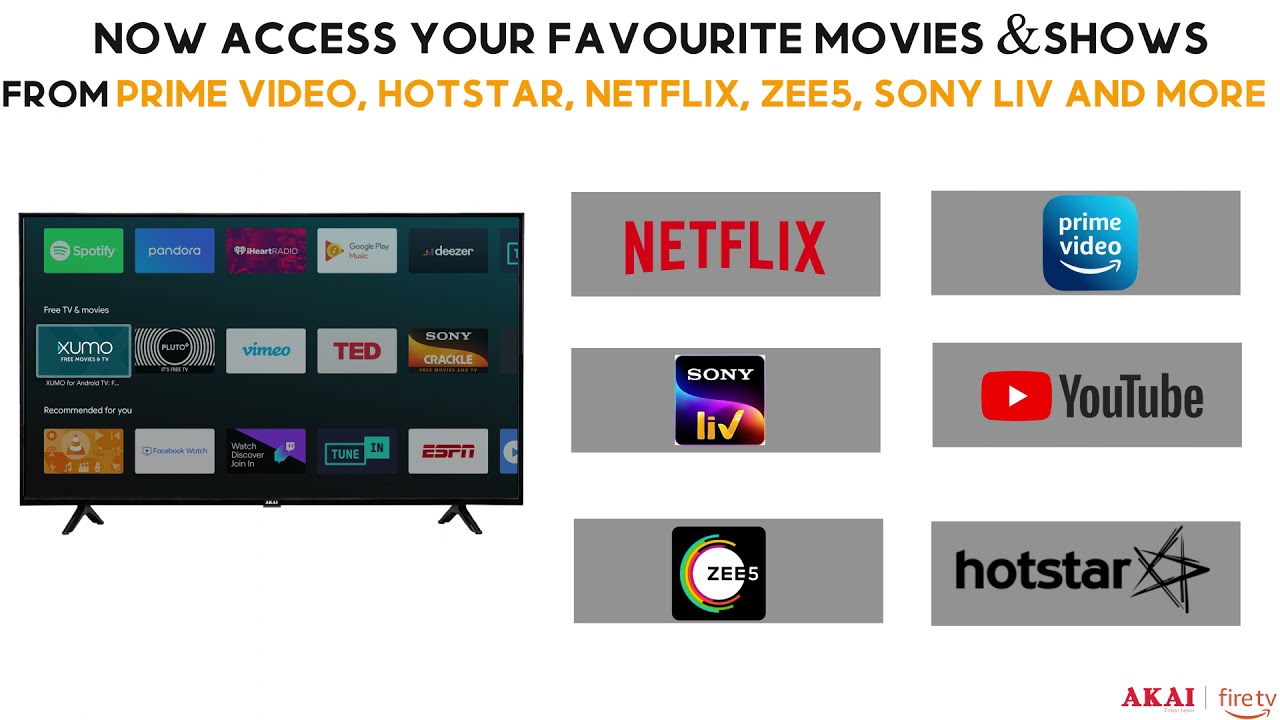 Akai Fire TV 32 Inch | HD Resolution | Voice Remote With Alexa | Akai LED TV