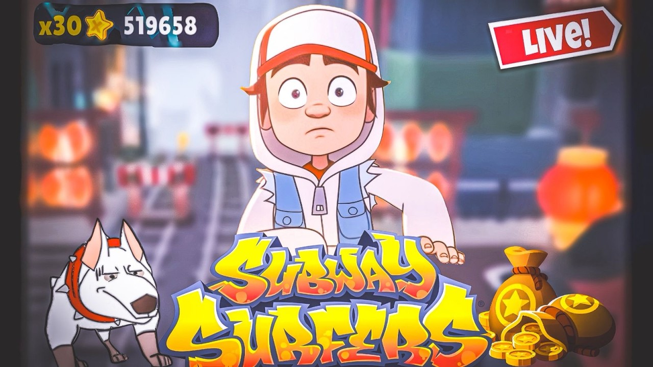 PLAY SUBWAY SURFERS ❤️ 😁 #shortslive  #subwaysurfers      #shortslive #live