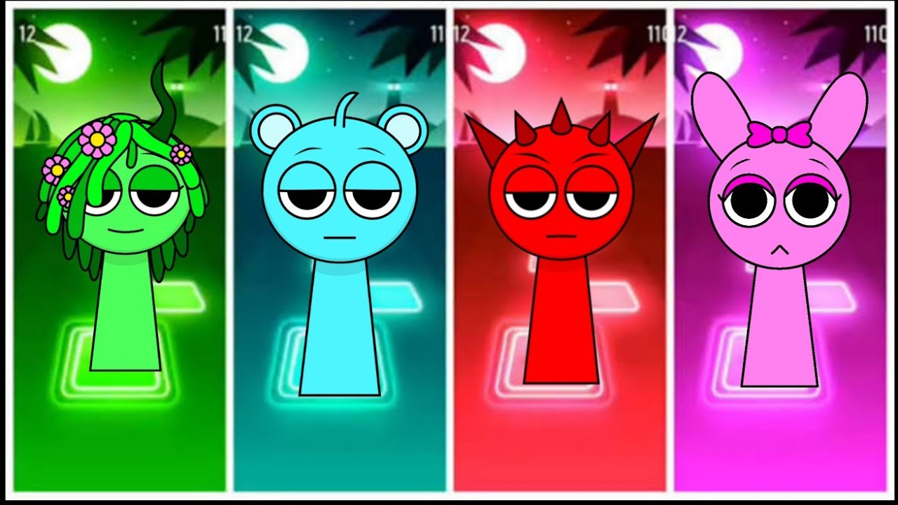 SPRUNKI incredibox | COFFIN dance (COVER) TILES HOP