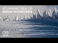 Japans snow monsters breathtaking surreal views on a volcanos top