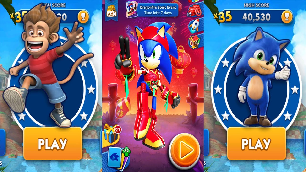 Sonic Dash Racing Game - Bongo vs Baby Sonic: Dragonfire Sonic Event ...