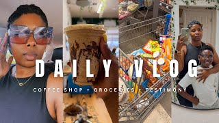 VLOG: SPEND THE DAY WITH ME || CUTE COFFEE SHOP DATE   WALMART GROCERY SHOPPING || SUMMER IS OVER!