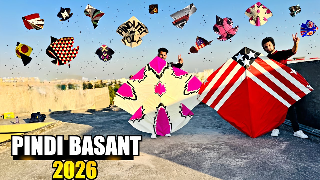 Rawalpindi Basant 2026🥵|| End Hogya ||6 Tawa Vs 6 Tawa Big Kite Paich ||Maza Agya Pindi Ny End Krdia