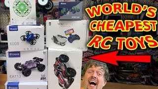 World's Cheapest RC Cars n Drones - how bad or good can they be?
