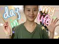 a day in the life of an unproductive college student + mini mukbang!