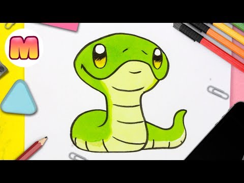 Video: Cómo Dibujar Una Serpiente