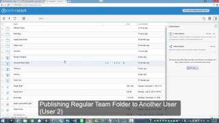 Publishing Team Folders and Setting Permissions