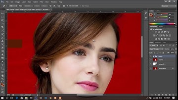 Lily Collins - Vector x Vexel Art Hair Strands Tutorial Photoshop CS6 2017