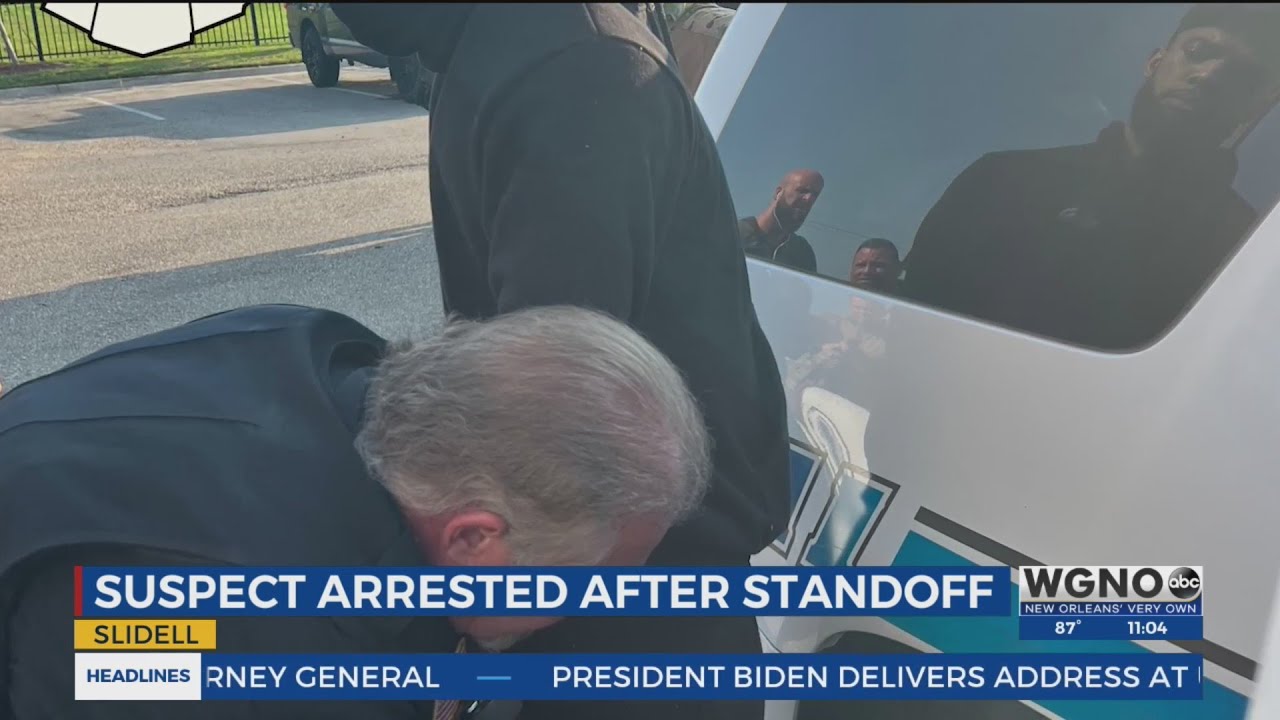 Attempted murder suspect surrenders in Slidell SWAT roll - YouTube