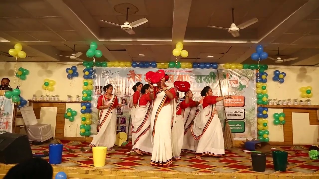 group dance swacchata ka punch 