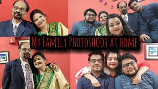 Vlog-5-- My family photoshoot at home by using mobile only.