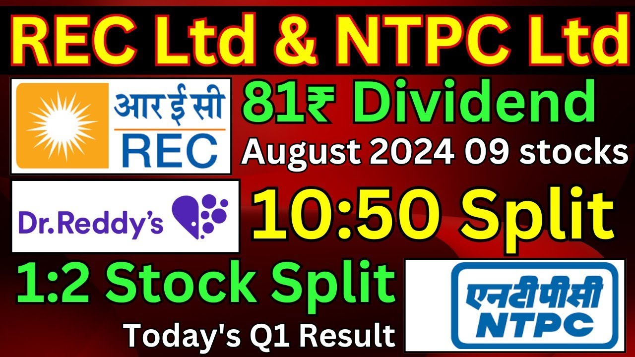 REC LTD & NTPC • high dividend or Result announced • Dr reddy lab stock ...