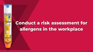 Conduct a risk assessment for allergens in the workplace