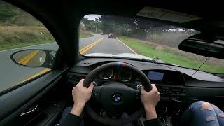 E92 M3 chasing F80 M3 in the mountain | POV