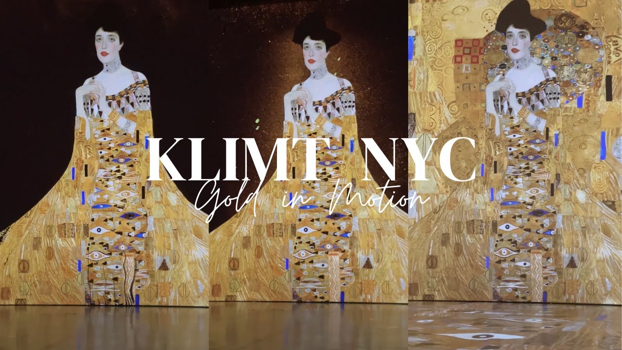 The Best Art Scene in NYC Gustav Klimt Gold in Motion NYC Art Exhibit