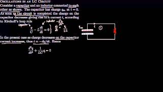 7 9 Oscillations in an LC Circuit