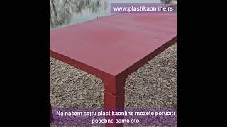 Plastični Sto Orfeo 140X80Cm - Plastika Online