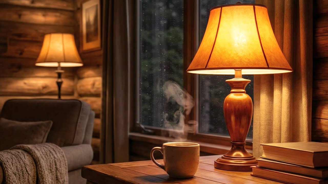 Warm Smooth Jazz ☕ A Cozy Cabin Atmosphere to Stay Focused