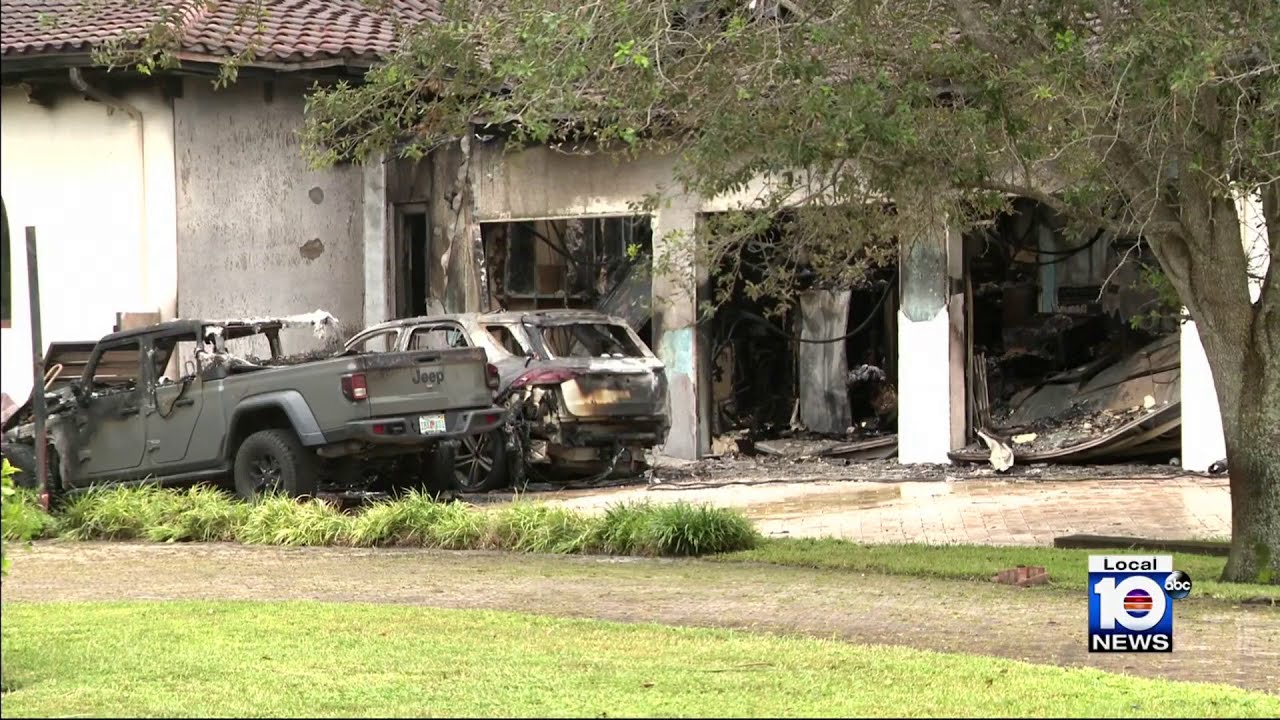 Family’s dog dies after fire erupts inside Miami Springs home - YouTube