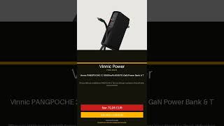 Vinnic Power – Vinnic PANGPOCHE 2 | 10000mAh 65W PD GaN Power Bank & Travel | Nur 79,95 € | #Shorts