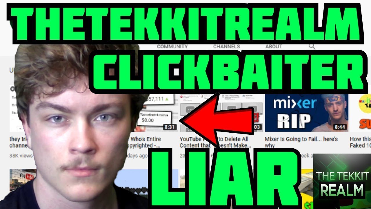 TheTekkitRealm Exposed - Clickbait And Misleading Content