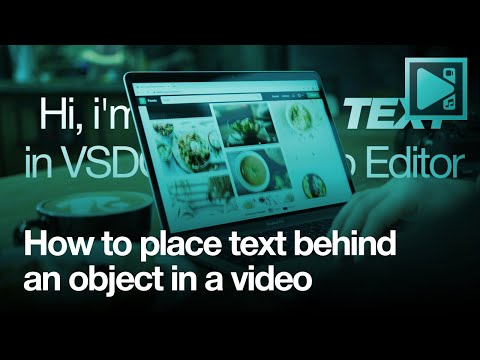 How to place text behind an object in a video using VSDC (Free and Pro methods)