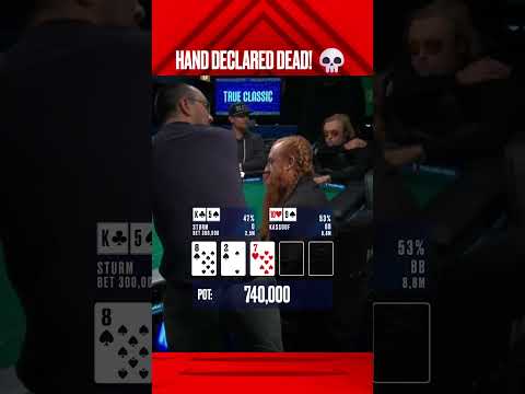 HAND DECLARED DEAD 💀 #WSOP #Poker
