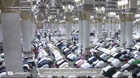 صلاة المغرب للشيخ د. #صلاح_البدير الخميس 3 ذو القعدة 1446هـ خواتيم سورة مريم 83-98 #المسجد_النبوي