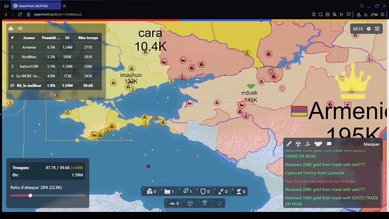 gamme open front N°1