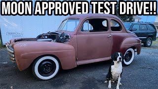 1947 Ford Coupe Dad's Daily First Real Road Test!!!