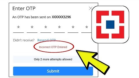 How To Fix HDFC Bank Incorrect OTP Entered Problem Solved