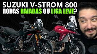Suzuki V-Strom 800 rodas raiadas ou liga leve?