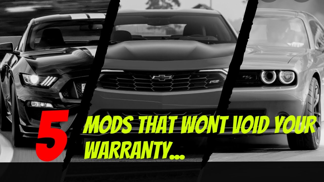 Top 5 Mods That Wont Void Your Warranty On Your Camaro/Mustang Or Hellcat