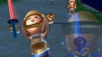 beef boss destroys miis then gets destroyed on swordplay in reverse on wii sports resort