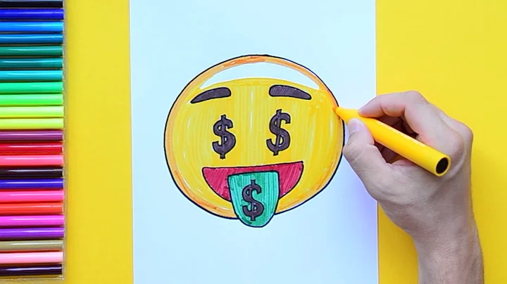 How to draw Money Face Emoji