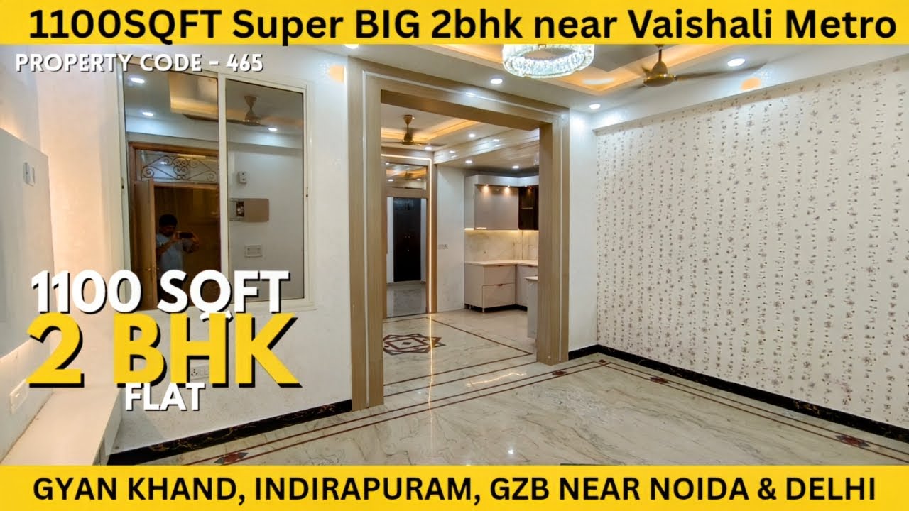 Vaishali Metro ke Paas Renovated 2BHK ground floor Flat | Big Size | For Sale in Indirapuram #2bhk 