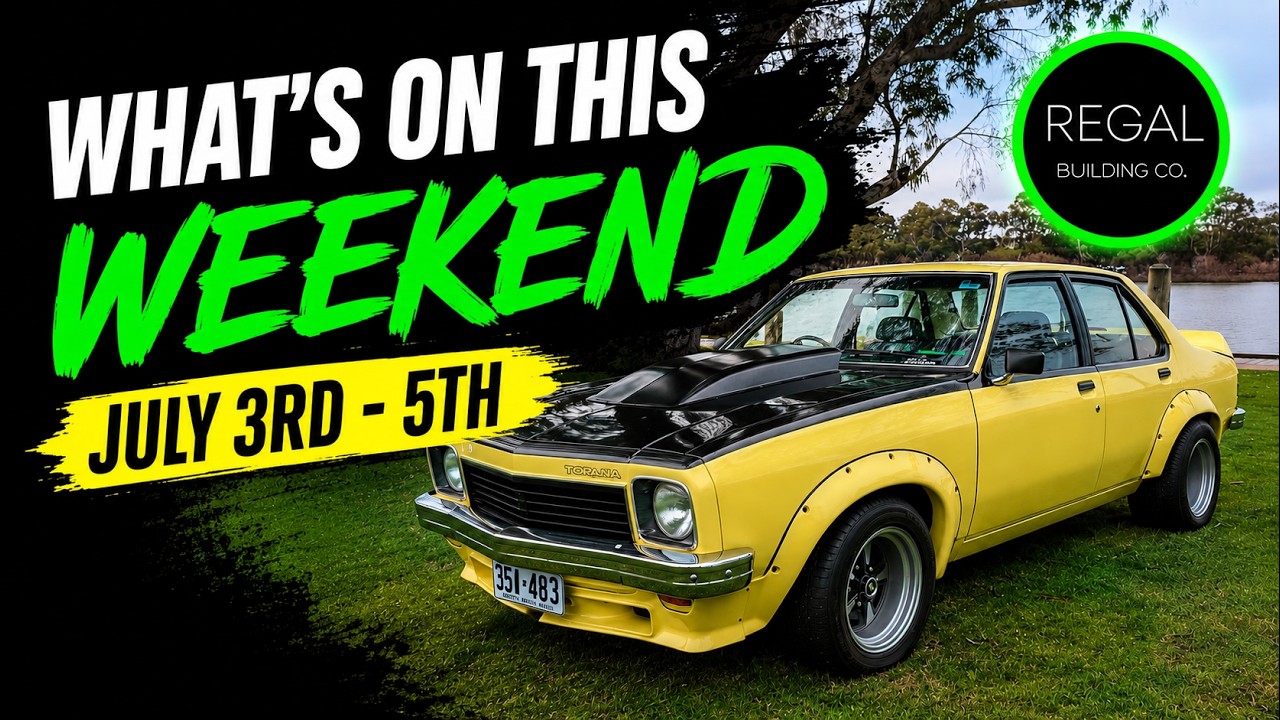 What's On This Weekend? SA Car Events | July 3-5, 2026 | Cars & Coffee, Cruises & Motorsport