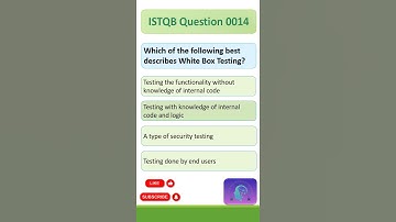 ISTQB Question 0014 | #viral | #shorts | #istqb | #istqbcertification | #softwaretesting | #ytshorts