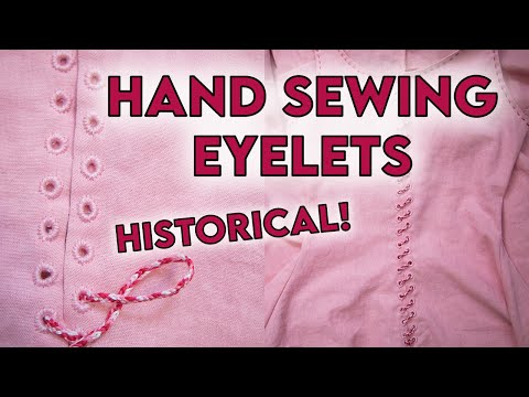 Video: How To Sew An Eyelet