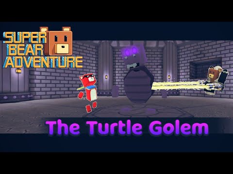 SUPER BEAR ADVENTURE PART - 1 TURTLE GOLEM FIGHT ☠️