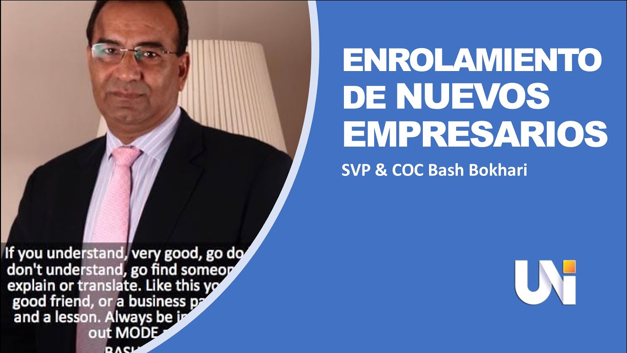 Como Enrolar Nuevos Empresarios por SVP COC Bash Bokhari