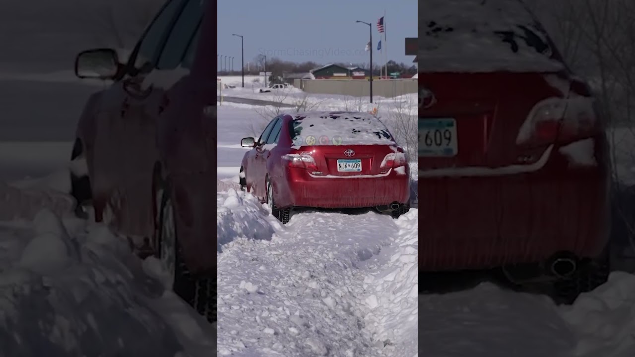 Dangerous Icy Roads Car Accidents in Winter Blast MN