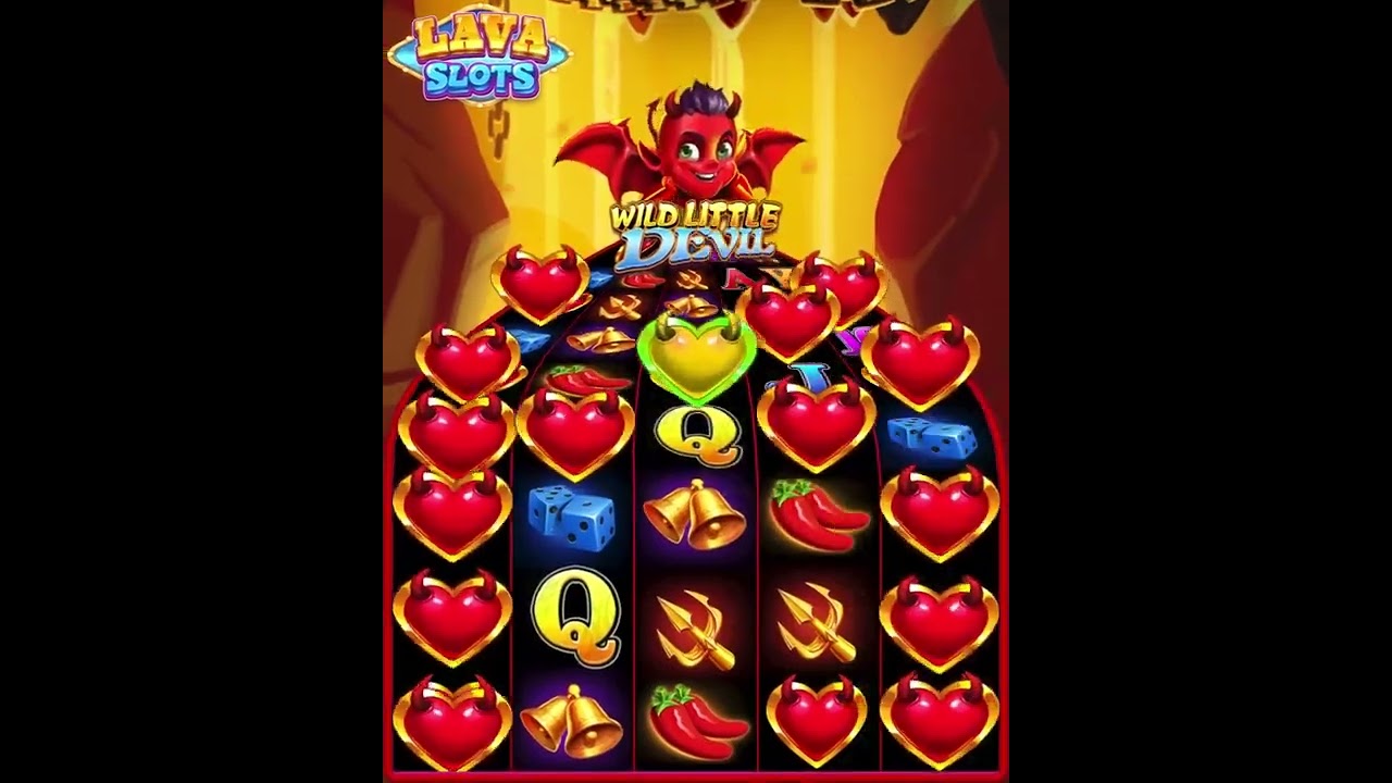 Play thrilling slot games with the Wild Little Devil | Download LAVA Slots in the comment below