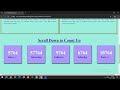 Scroll down to Count up create using Html Css Javascript #design #bannerdesign